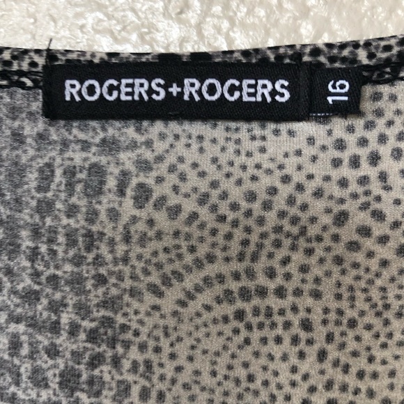 Rogers & Rogers reptile snake print Pullover Maxi 16 US 12 L - Picture 7 of 10